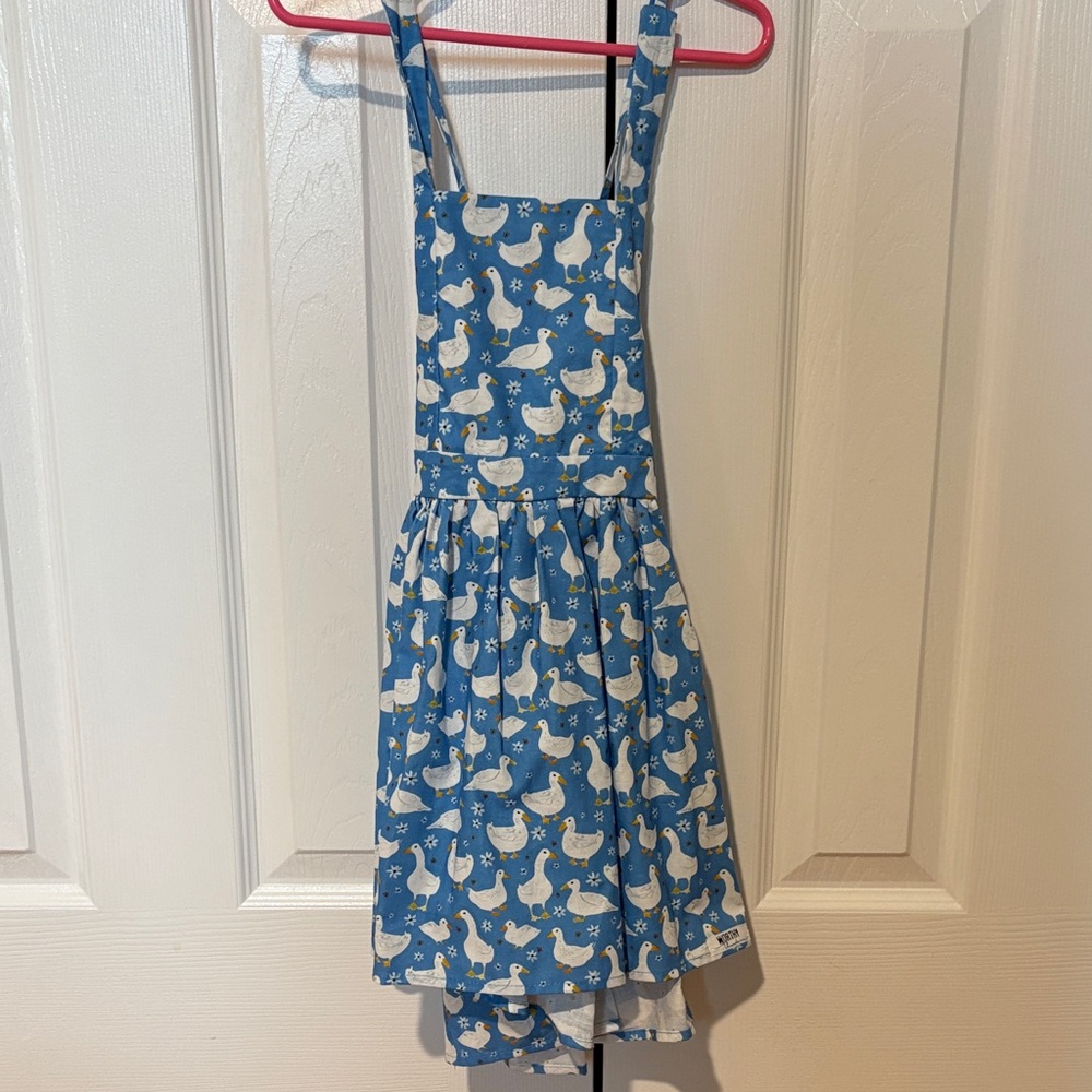Worthy Tie Back Dress in Ducks